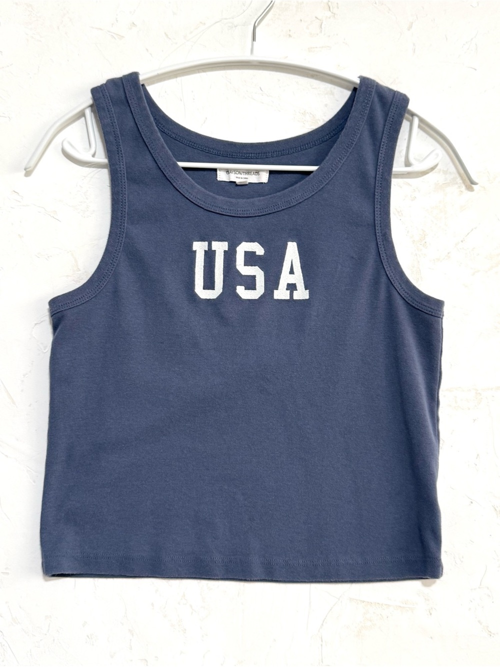 Grayson Threads USA Navy Graphic Tank Top Size L